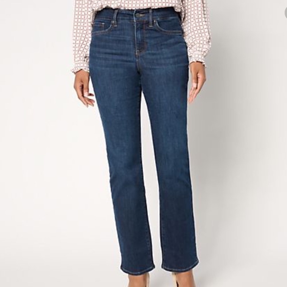 NYDJ Ellison High Rise Straight Jeans 30" Rockford Size 12 New With Tags